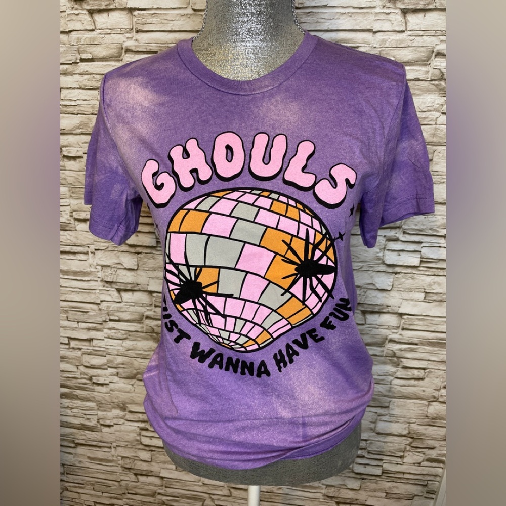 Ghouls Just Wanna Have Fun Bleached Tee